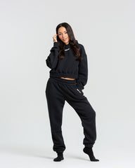 Comfort Cropped Hoodie | Black