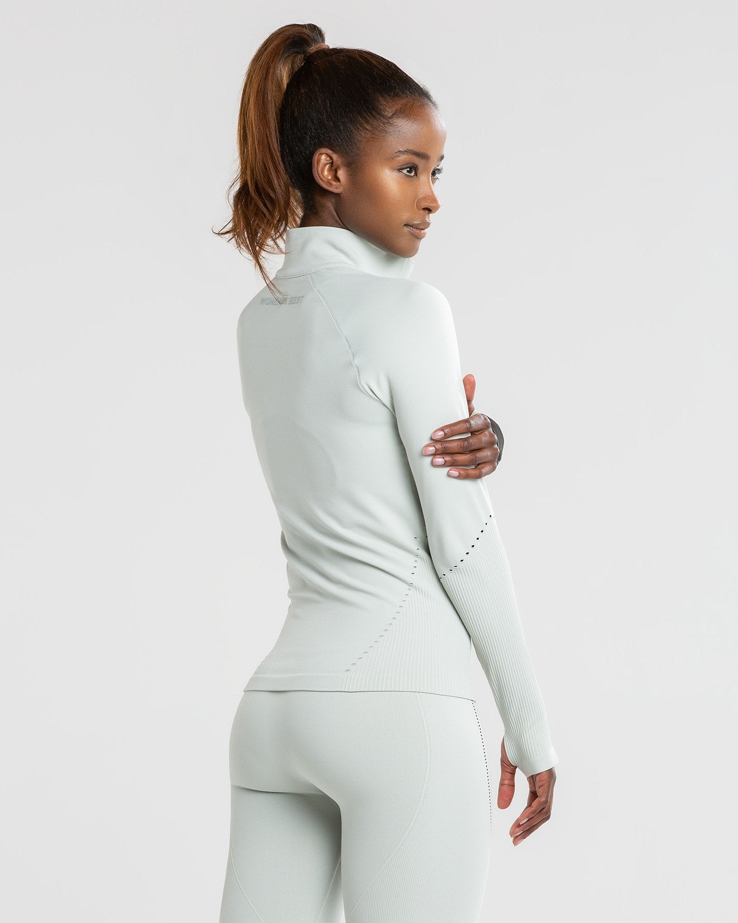 Renew Seamless Long Sleeve Top | Chalk Grey